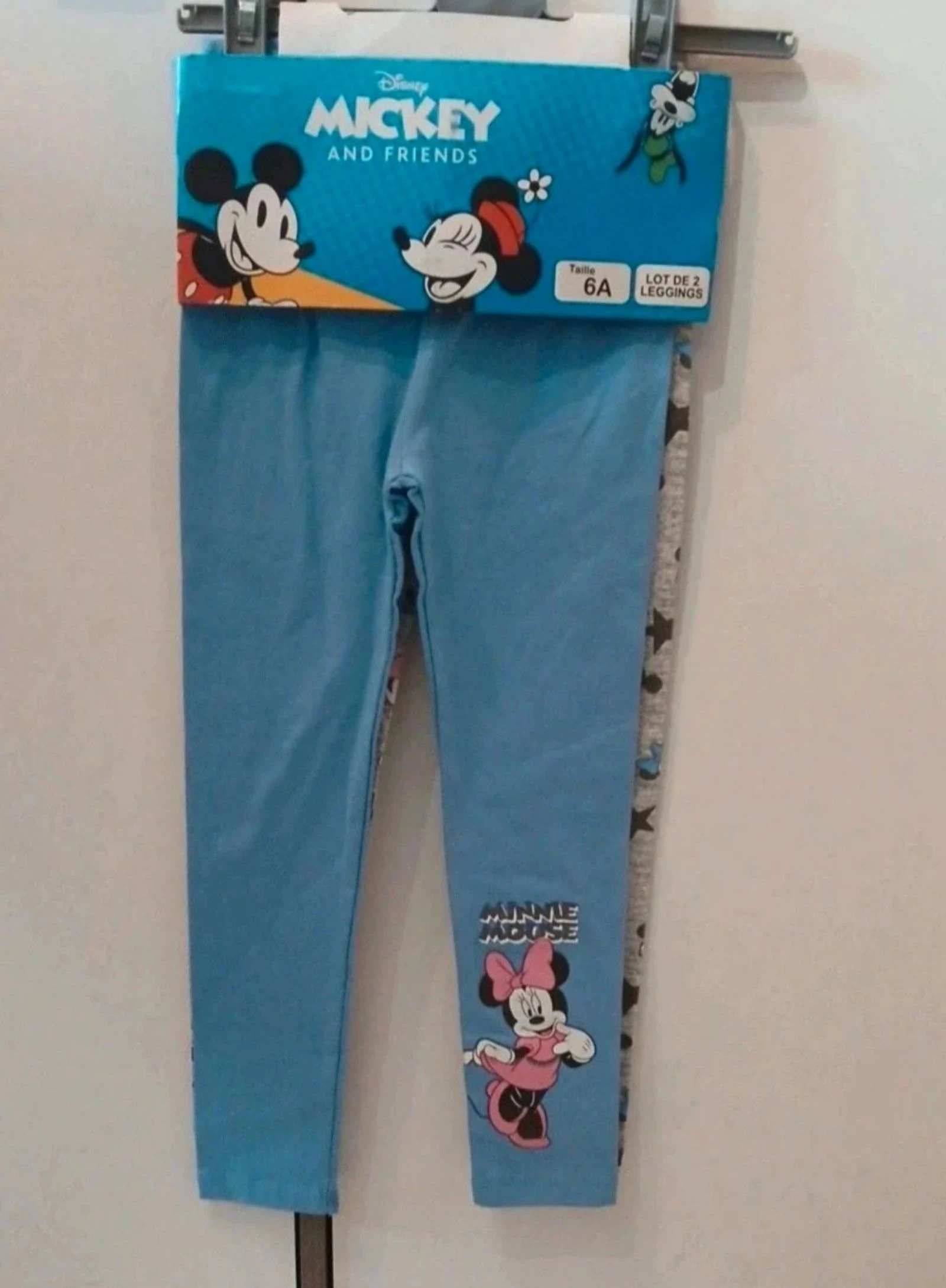 leggings fille minnie disney taille 6 ans neuf